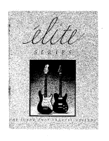 Fender Elite-Series-Guitars-1983 - Owners Manual